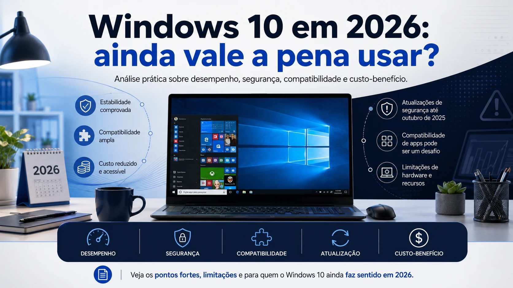 Windows 10 em 2026: ainda vale a pena usar?